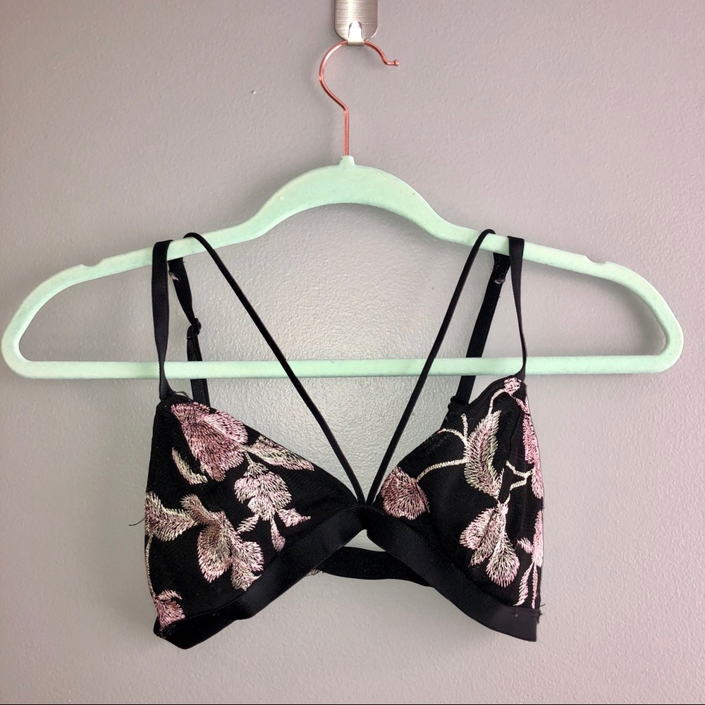 Express Floral Bralette Adjustable Straps Size S